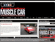 Tablet Screenshot of musclecarmag.com.au